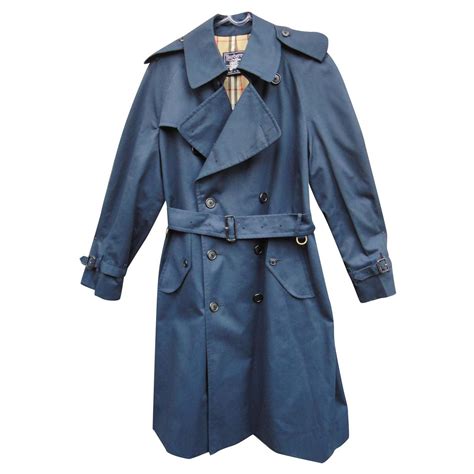 burberry brit trench coat blue|authentic vintage burberry trench coat.